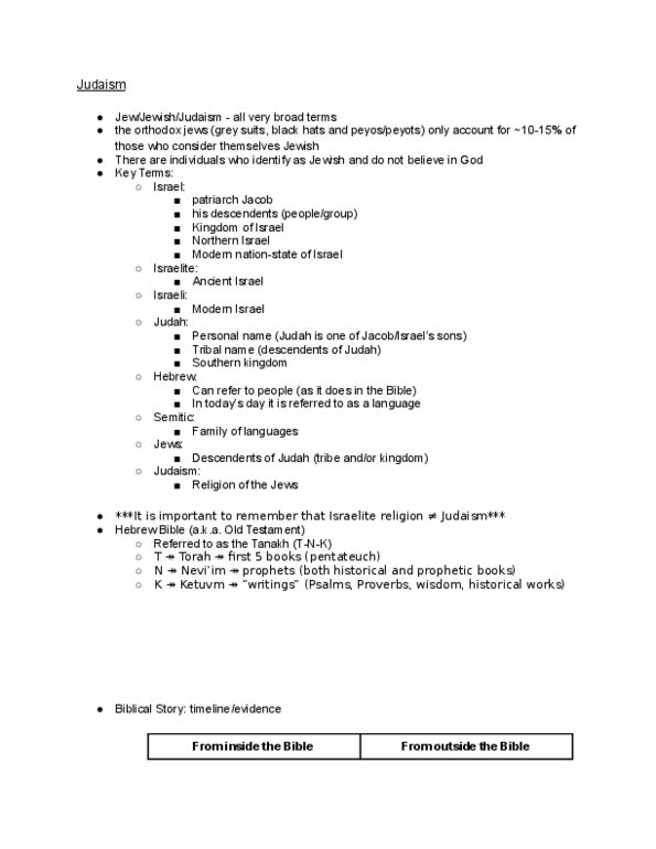 PSYCO239 Lecture Notes - Lecture 3: Mizrahi Jews, Mishnah, Merneptah Stele thumbnail