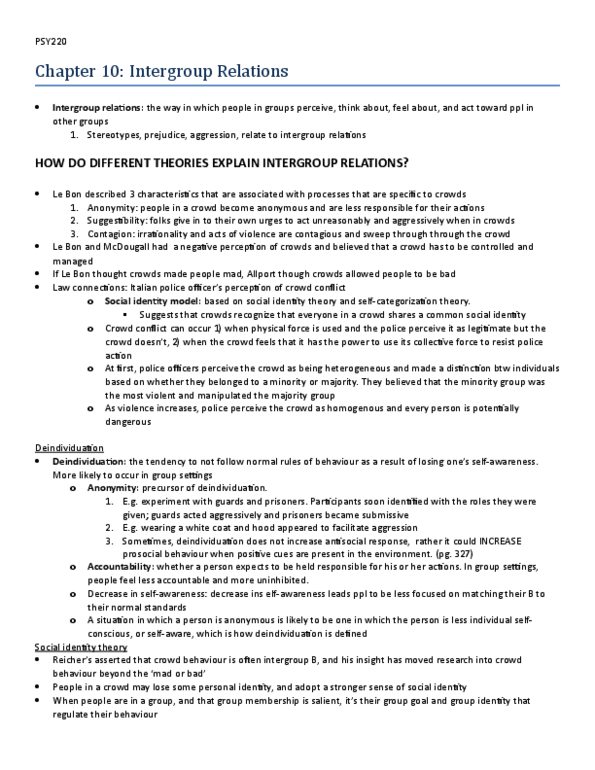 PSY220H1 Chapter Notes - Chapter 10: Molecular Genetics, Serotonin Transporter, Acculturation thumbnail