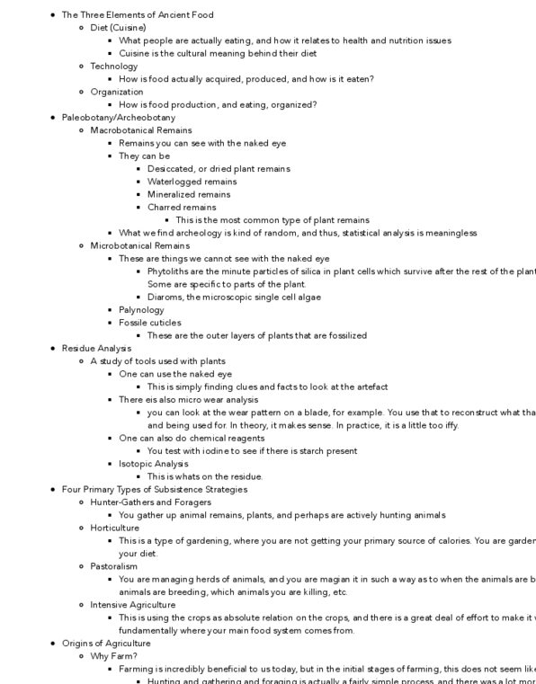 ARKY 1000 Lecture Notes - Lecture 9: Pastoralism, Domestication, Starch thumbnail