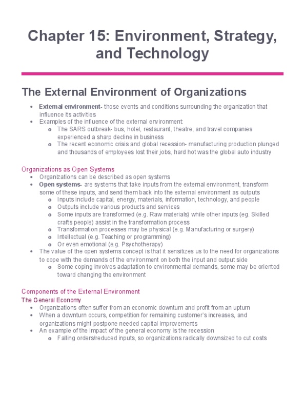 COMMERCE 1B03 Chapter Notes - Chapter 15: Electronics Industry, Mass Production, Corporate Social Responsibility thumbnail