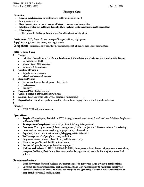 RSM415H1 Lecture Notes - Lecture 6: Flat Organization thumbnail