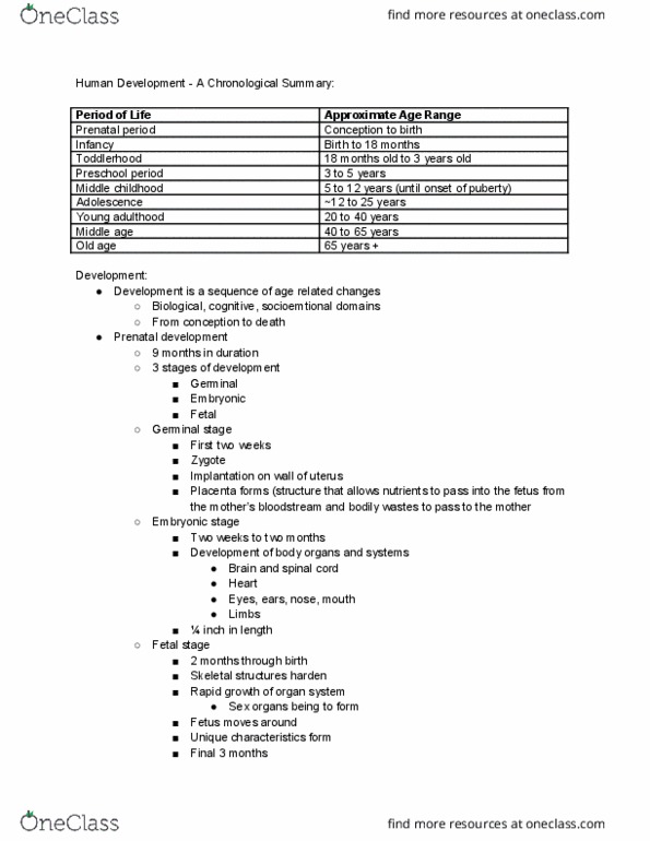 PSYCO105 Lecture Notes - Lecture 4: 18 Months, Harry Harlow, White Matter thumbnail