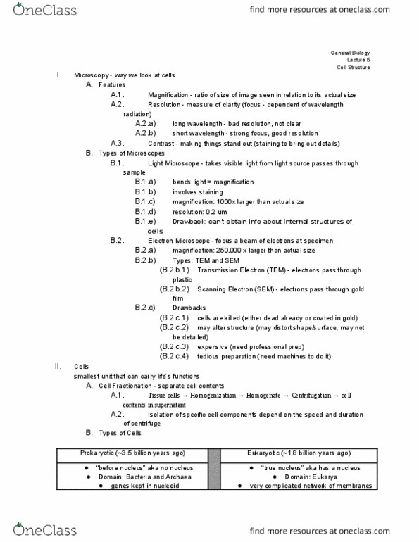 01:119:115 Lecture Notes - Lecture 5: Small Cell, Peptide, Golgi Apparatus thumbnail