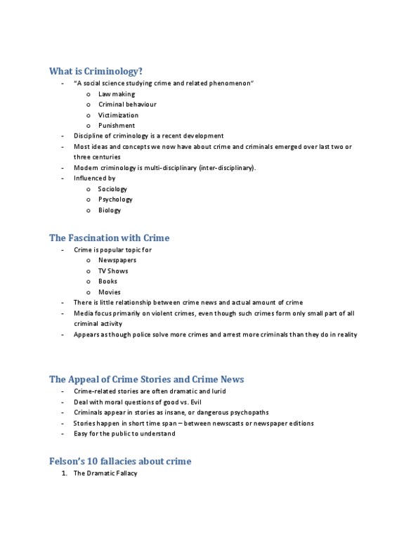 CRIM 101 Lecture Notes - Fallacy, Law, Socalled thumbnail