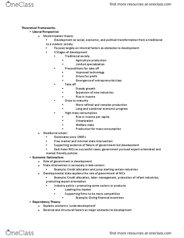 PSCI 2602 Lecture Notes - Lecture 9: Import Substitution Industrialization, Non-Aligned Movement, United Nations Conference On Trade And Development thumbnail