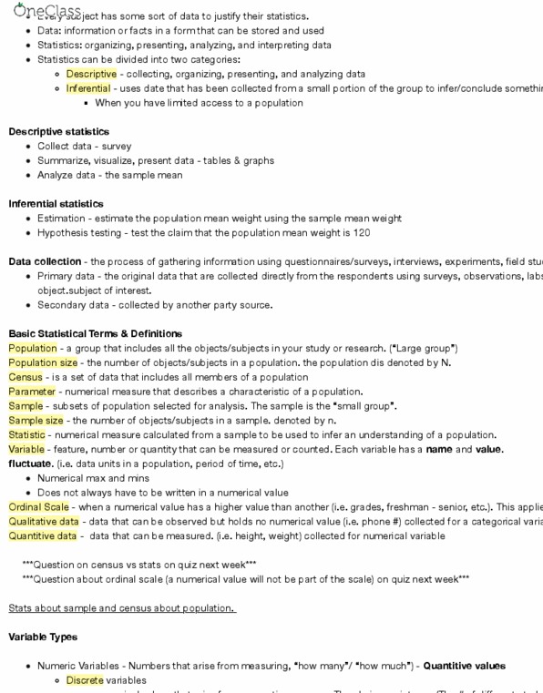 QMS 102 Lecture 1: Introduction to Business Statistics thumbnail