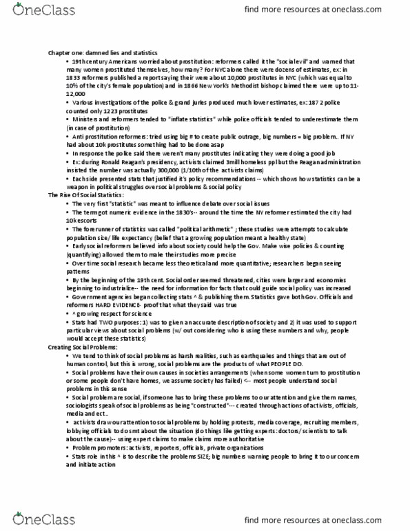 CRIM 2650 Chapter Notes - Chapter 1-2: Official Statistics, American Hunger, Social Issue thumbnail