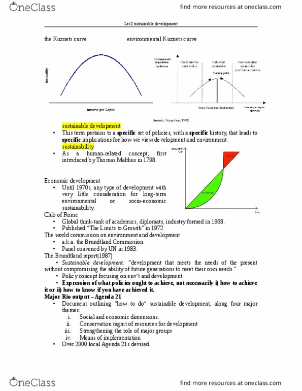 IDSB02H3 Lecture Notes - Lecture 2: Kuznets Curve, Thomas Robert Malthus, Agenda 21 thumbnail