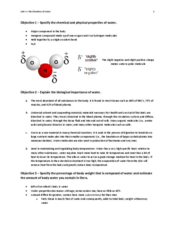 BISC 101 Lecture Notes - Inorganic Compound, Blood Plasma, Chemical Polarity thumbnail