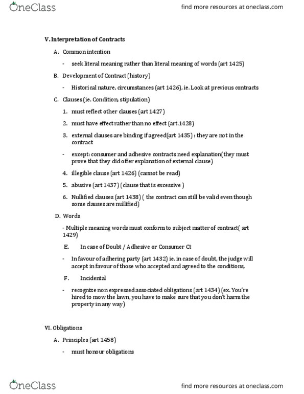 COMM 315 Lecture Notes - Lecture 8: Malik, Specific Performance, Punitive Damages thumbnail