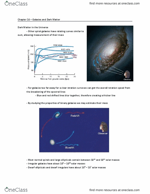 PHYS 1010 Chapter Notes - Chapter 16: Gravitational Lens, Einstein Cross, Active Galactic Nucleus thumbnail