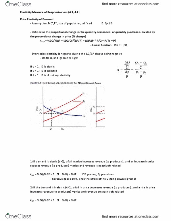 ECON 1100 Chapter Notes - Chapter 4.1: Cheddar Cheese, Linear Function thumbnail