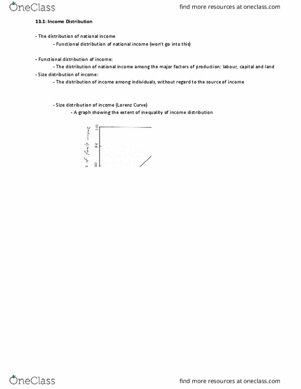 ECON 1100 Chapter Notes - Chapter 13: Economic Rent, Normal Good, Marginal Revenue Productivity Theory Of Wages thumbnail