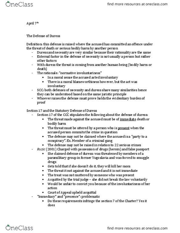 CRM 2300 Lecture Notes - Lecture 15: Calgary International Airport, Bodily Harm thumbnail