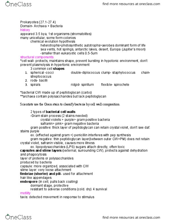 01:119:116 Lecture Notes - Lecture 2: Chemotroph, Proteobacteria, Escherichia Coli thumbnail