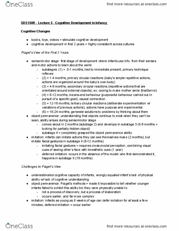 SDS150R Lecture Notes - Lecture 5: Noam Chomsky, Lev Vygotsky, Connected Space thumbnail