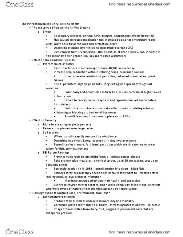 KIN 261 Chapter Notes - Chapter 8: Risk Assessment, Chromosome, Lung Cancer thumbnail