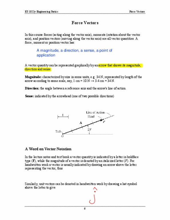 Engineering Science 1022A/B/Y Lecture Notes - Cartesian Coordinate System, Parallelogram Law, Unit Vector thumbnail