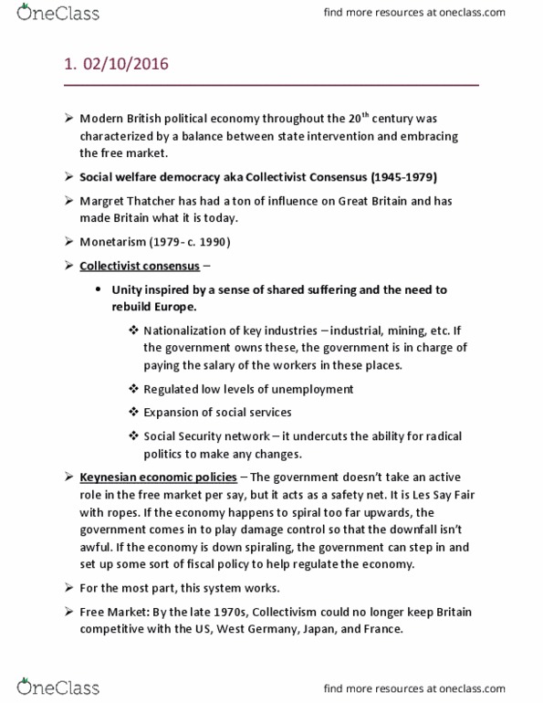 01:790:103 Lecture Notes - Lecture 5: Hung Parliament, Blue-Collar Worker, Keynesian Economics thumbnail