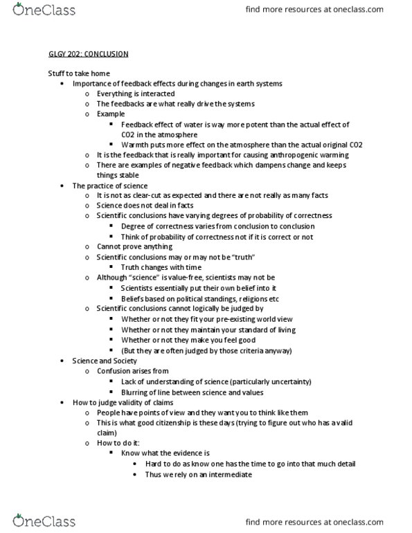 GLGY 202 Lecture Notes - Lecture 41: Gaia Hypothesis, Overconsumption, Exponential Growth thumbnail