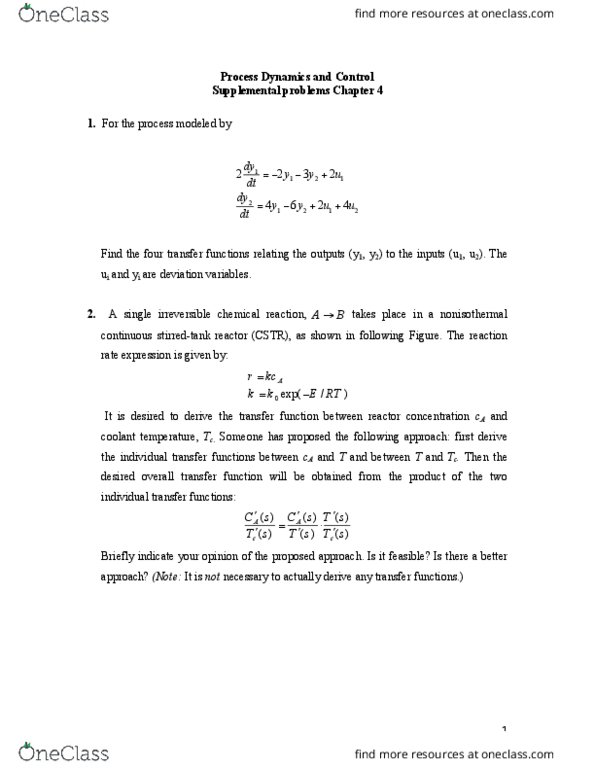 ENCH 429 Lecture Notes - Lecture 8: Liquid, Surge Tank, Becquerel thumbnail