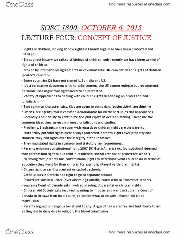 HREQ 1800 Lecture Notes - Lecture 4: Islamophobia, Psychopathy, Young Offenders Act thumbnail