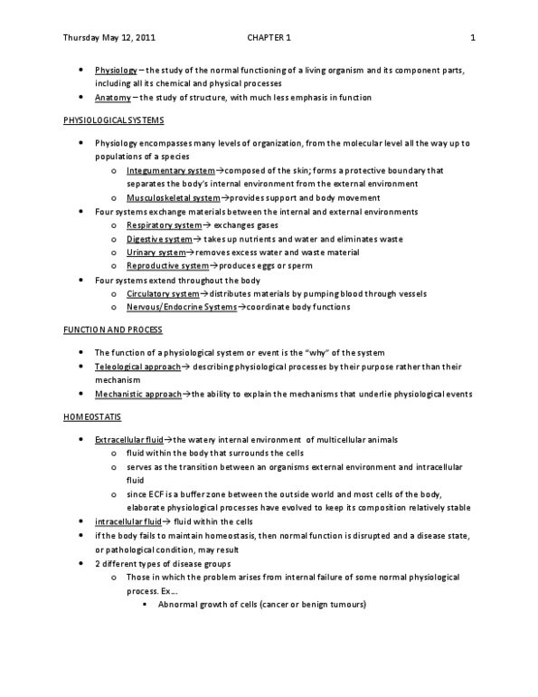 BIOB34H3 Chapter Notes - Chapter 1: Fluid Compartments, Extracellular Fluid, Major Trauma thumbnail