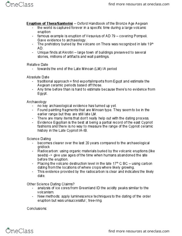 FAH206H1 Chapter Notes - Chapter 34: Luminescence, Mount Vesuvius thumbnail