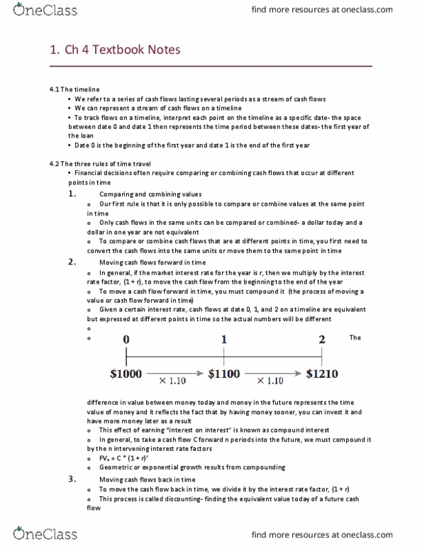 ECON 106F Chapter Notes - Chapter 4: Savings Account, Net Present Value, Annuity thumbnail