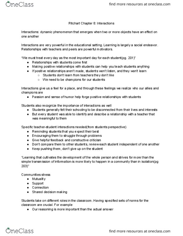 EDT 190 Chapter Notes - Chapter 8: Shared Decision-Making In Medicine thumbnail