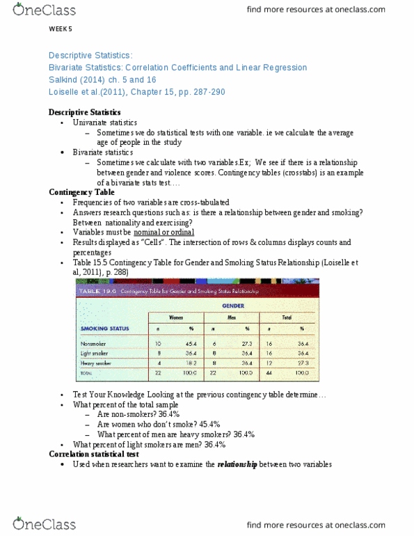 NUR 80A/B Lecture Notes - Lecture 5: Contingency Table, Stomach Cancer, Statistical Hypothesis Testing thumbnail