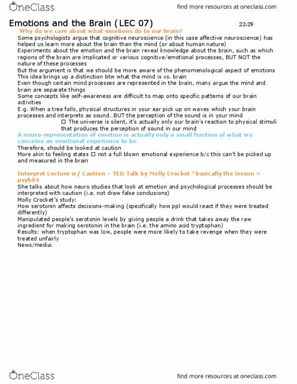 PSYC18H3 Lecture Notes - Lecture 7: Nucleus Accumbens, Prefrontal Cortex, Single-Photon Emission Computed Tomography thumbnail