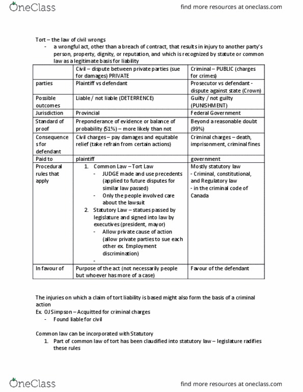 ENH 121 Lecture Notes - Lecture 3: O. J. Simpson, Regulatory Law, Employment Discrimination thumbnail