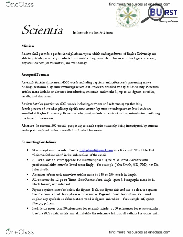 BIO 1406 Chapter Notes - Chapter Scientia: Times New Roman, Microsoft Word, Phloem thumbnail