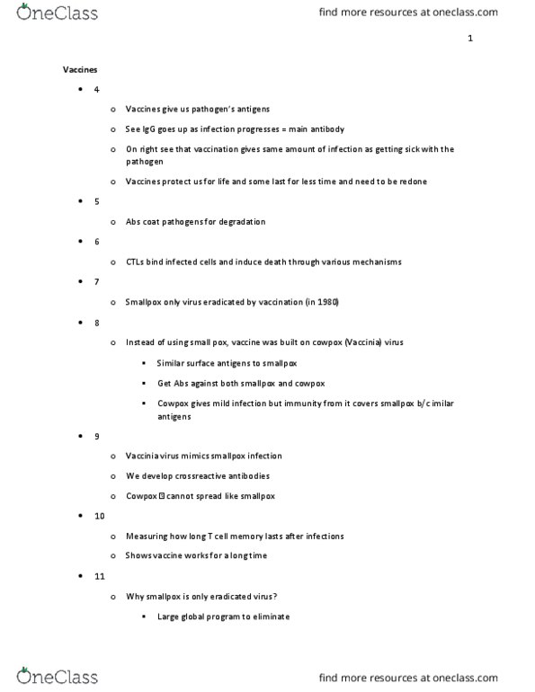 MIC 321 Lecture Notes - Lecture 20: Attenuated Vaccine, Hepatitis B Vaccine, Rotavirus Vaccine thumbnail