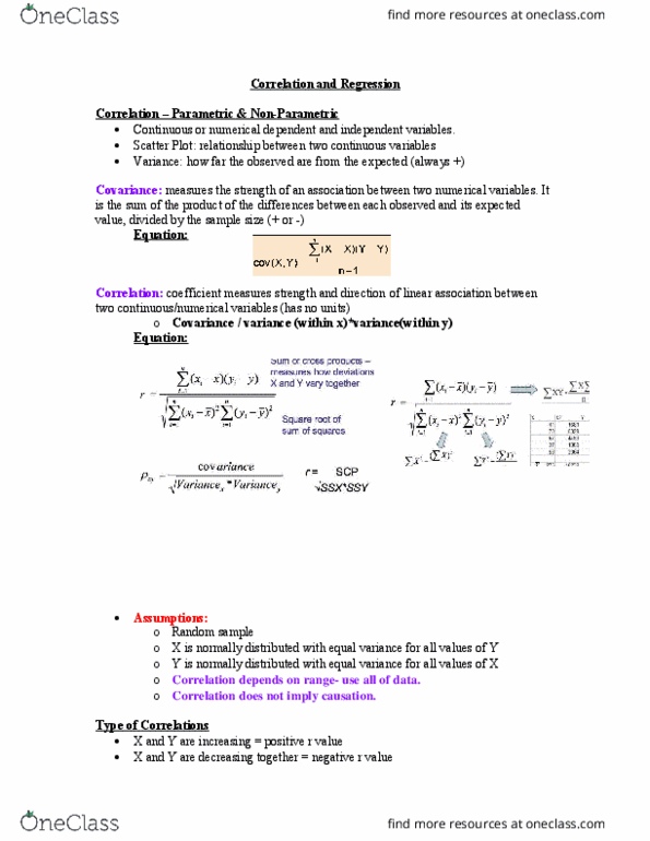 EEB225H1 Lecture Notes - Lecture 2: Covariance, Test Statistic, F-Test thumbnail