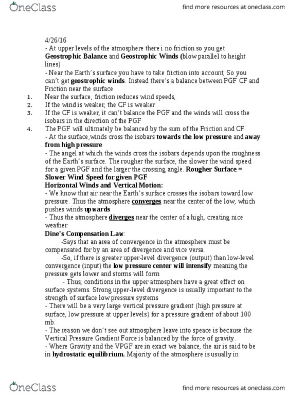 GEOG220 Lecture Notes - Lecture 19: Tropopause thumbnail