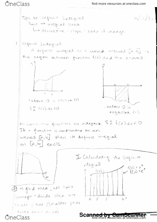 MATH 1203 Lecture 17: definite integrals thumbnail