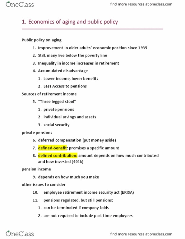 GERO 14029 Lecture Notes - Lecture 15: Home Equity, Employee Retirement Income Security Act, Baby Boomers thumbnail