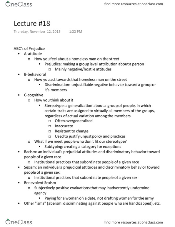 PSYCH 280 Lecture Notes - Lecture 18: Subtyping thumbnail