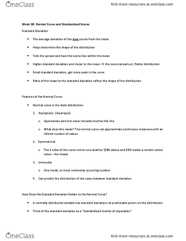 HTHSCI 2S03 Lecture Notes - Lecture 8: Ideal Type, Unimodality, Standard Deviation thumbnail