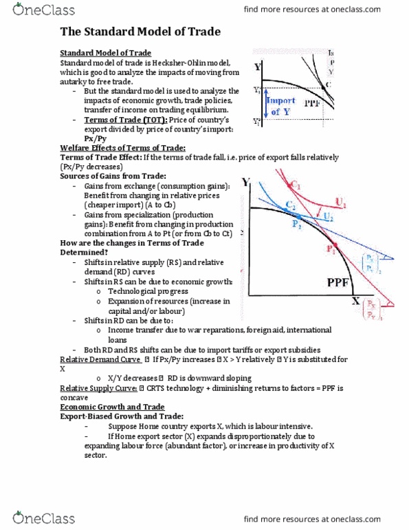 ECO230Y1 Lecture Notes - Lecture 9: Utility, Comparative Advantage, Diminishing Returns thumbnail