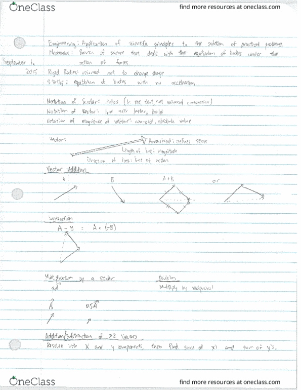 ENGG130 Lecture Notes - Lecture 1: Asteroid Family, Dot Product, Bundesautobahn 67 thumbnail