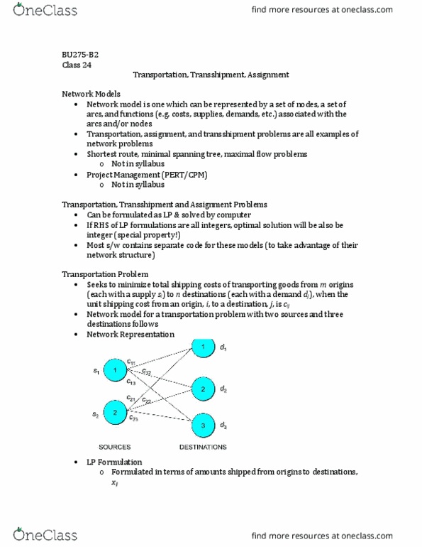 BU283 Lecture Notes - Lecture 23: Network Model, 32X, Project A thumbnail