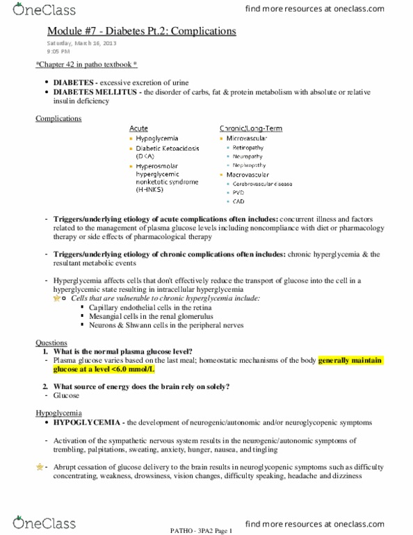 NURSING 3PA2 Lecture Notes - Lecture 8: Hemiparesis, Portal Vein, Sodium Bicarbonate thumbnail