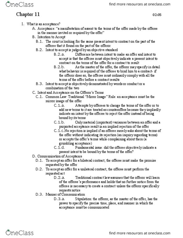 BMGT 380 Chapter Notes - Chapter 11: Richard C. Davis, Declared Rare And Priority Flora List, Summary Judgment thumbnail