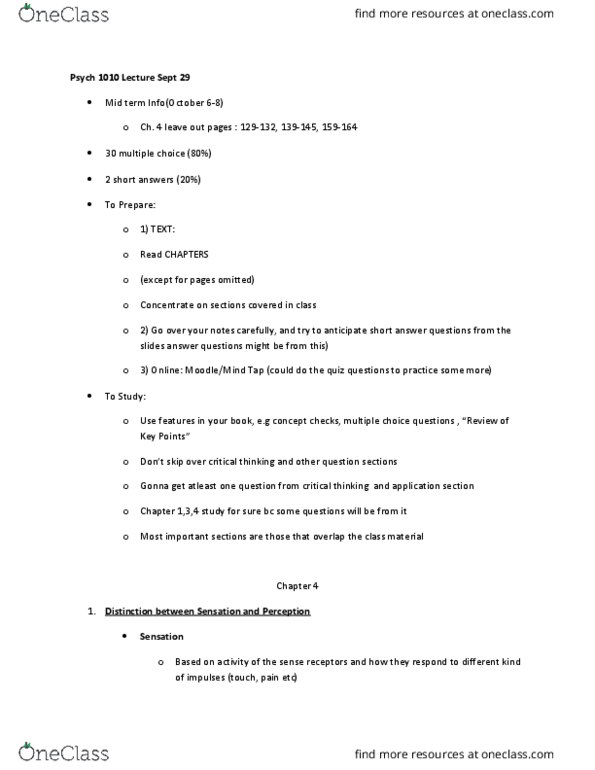 PSYC 1010 Lecture Notes - Lecture 1: Optic Nerve, Retina, Railways Act 1921 thumbnail