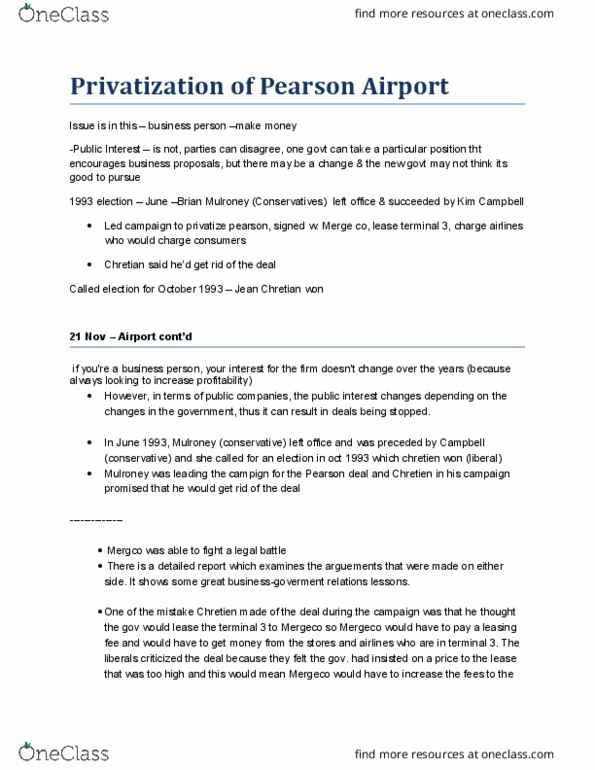 MGSC05H3 Lecture Notes - Lecture 10: Jean Chrétien, Toronto Pearson International Airport thumbnail