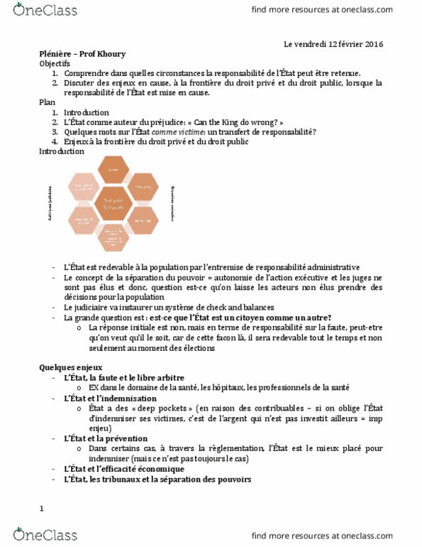 LAWG 100D2 Lecture Notes - Lecture 14: State Agency For National Security, Le Devoir, On Dit thumbnail