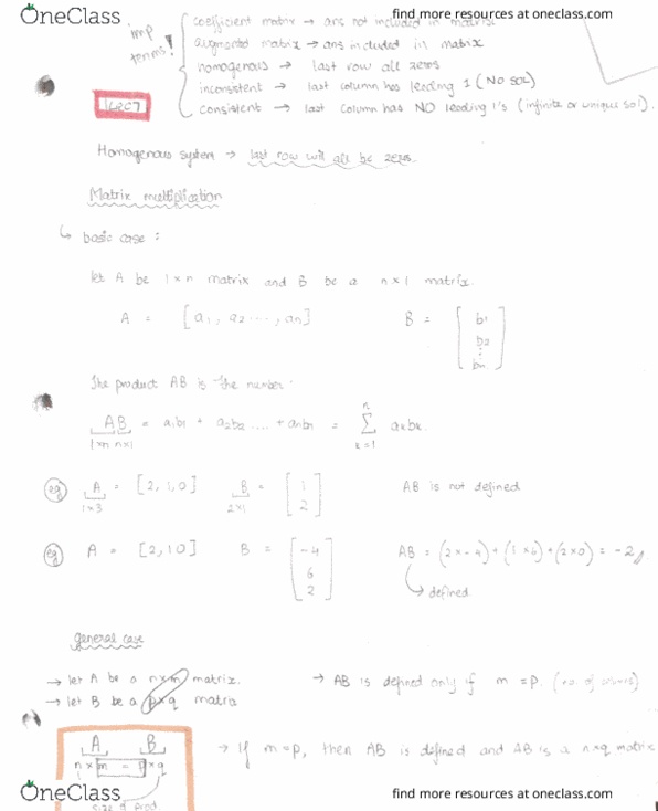 MATH 133 Lecture Notes - Lecture 7: Linear Combination thumbnail